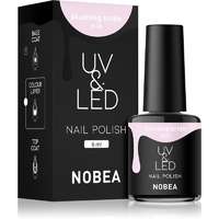 NOBEA NOBEA UV & LED Nail Polish gél körömlakk UV / LED-es lámpákhoz fényes árnyalat Blushing bride #18 6 ml
