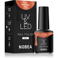 NOBEA NOBEA UV & LED Nail Polish gél körömlakk UV / LED-es lámpákhoz fényes árnyalat Morange #10 6 ml