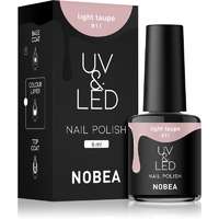 NOBEA NOBEA UV & LED Nail Polish gél körömlakk UV / LED-es lámpákhoz fényes árnyalat Light taupe #11 6 ml