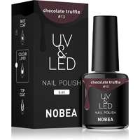 NOBEA NOBEA UV & LED Nail Polish gél körömlakk UV / LED-es lámpákhoz fényes árnyalat Chocolate truffle #13 6 ml