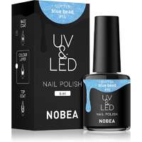 NOBEA NOBEA UV & LED Nail Polish gél körömlakk UV / LED-es lámpákhoz fényes árnyalat Blue bead #16 6 ml