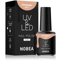 NOBEA NOBEA UV & LED Nail Polish gél körömlakk UV / LED-es lámpákhoz fényes árnyalat Sparkling Wine #37 6 ml