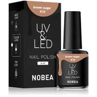NOBEA NOBEA UV & LED Nail Polish gél körömlakk UV / LED-es lámpákhoz fényes árnyalat Brown sugar #38 6 ml