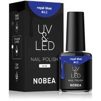 NOBEA NOBEA UV & LED Nail Polish gél körömlakk UV / LED-es lámpákhoz fényes árnyalat Royal blue #43 6 ml