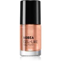 NOBEA NOBEA Metal Gel-like Nail Polish körömlakk géles hatással árnyalat Orange blossom N#78 6 ml