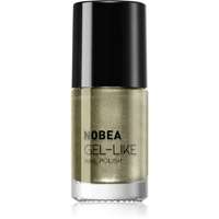 NOBEA NOBEA Metal Gel-like Nail Polish körömlakk géles hatással árnyalat Olive green N#79 6 ml
