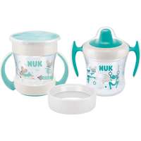 NUK NUK Mini Cups Set Mint/Turquoise bögre 3 az 1-ben 6m+ Neutral 160 ml