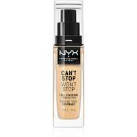 NYX Professional Makeup NYX Professional Makeup Can't Stop Won't Stop Full Coverage Foundation Magas fedésű alapozó árnyalat 6.5 Nude 30 ml