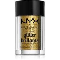 NYX Professional Makeup NYX Professional Makeup Face & Body Glitter Brillants Arc és test csillám árnyalat 05 Gold 2.5 g