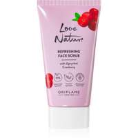 Oriflame Oriflame Love Nature Upcycled Cranberry frissítő peeling az arcra 30 ml