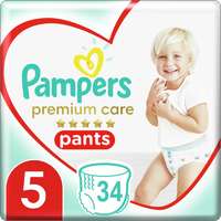Pampers Pampers Premium Care Pants Junior Size 5 eldobható nadrágpelenkák 12-17 kg 34 db