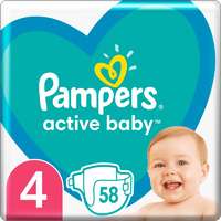 Pampers Pampers Active Baby Size 4 eldobható pelenkák 9-14 kg 58 db