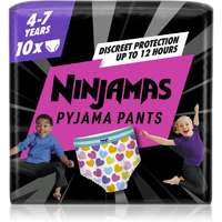 Pampers Pampers Ninjamas Pyjama Pants pizsama nadrágpelenkák 17-30 kg Hearts 10 db