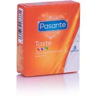 Pasante Pasante Taste Mix óvszerek íz Blueberry, Strawberry, Mint 3 db