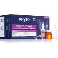 Phyto Phyto Phytocyane Anti-Hair Loss Treatment For Women célzott ápolás hajhullás ellen hölgyeknek 12x5 ml