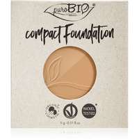 puroBIO Cosmetics puroBIO Cosmetics Compact Foundation kompakt púderes alapozó utántöltő SPF 10 árnyalat 03 9 g