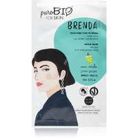 puroBIO Cosmetics puroBIO Cosmetics Brenda Green Grapes hidratáló és tápláló maszk hialuronsavval 10 ml