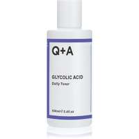 Q+A Q+A Glycolic Acid gyengéd bőrhámlasztó tonik A.H.A.-val (Alpha Hydroxy Acids) 100 ml