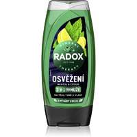 Radox Radox Men Feel Strong tusfürdő gél és sampon 2 in 1 Mint & Tea Tree 225 ml