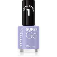 Rimmel Rimmel Super Gel géles körömlakk UV/LED lámpa használata nélkül árnyalat 028 Purple Haze 12 ml