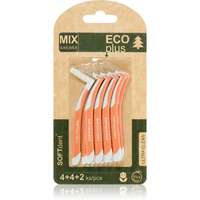 SOFTdent SOFTdent ECO Interdental brushes fogköztisztító kefék Mix - 0,4/0,5/0,6 mmm 10 db