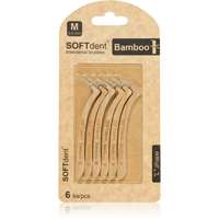 SOFTdent SOFTdent Bamboo Interdental Brushes fogköztisztító kefék bambusz 0,6 mm 6 db