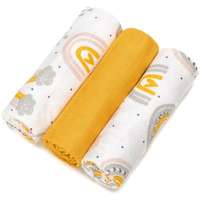T-Tomi T-TOMI TETRA Cloth Diapers HIGH QUALITY mosható pelenkák Rainbow 70x70 cm 3 db