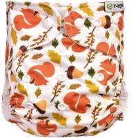T-Tomi T-TOMI Pant Diaper AIO Changing Set Snaps mosható nadrágpelenka cserélhető betéttel patentzáras Squirells 4 -15 kg 3 db