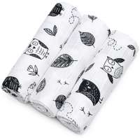 T-Tomi T-TOMI TETRA Cloth Diapers HIGH QUALITY mosható pelenkák Owls 70x70 cm 3 db