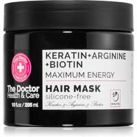 The Doctor The Doctor Keratin + Arginine + Biotin Maximum Energy keratinos maszk hajra 295 ml