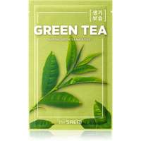 The Saem The Saem Natural Mask Sheet Green Tea arcmaszk hidratáló és nyugtató hatással 21 ml