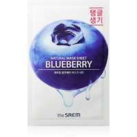 The Saem The Saem Natural Mask Sheet Blueberry arcmaszk revitalizáló hatással 21 ml