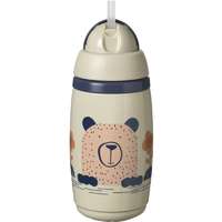 Tommee Tippee Tommee Tippee Superstar Insulated Straw bögre szívószállal gyermekeknek 12m+ Grey 266 ml