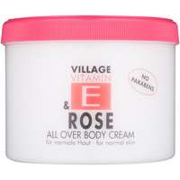 Village Village Vitamin E Rose testápoló krém parabénmentes 500 ml