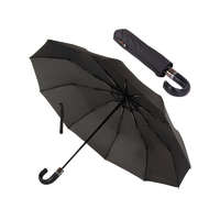NapiKütyü Automatikus összecsukható elegáns esernyő - esőkabát tartóval, szélálló kivitelben, kék és fekete színben.