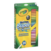 NapiKütyü Crayola: Lemosható, vékony hegyű filctoll készlet, 24 darabos