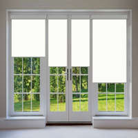 NapiKütyü Elite Home® ablakra szerelhető sötétítő és árnyékoló roló, fém házban, fehér, 120x120cm