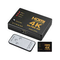 NapiKütyü HDMI kapcsoló távirányítóval, 4K UHD, 3 bemenet 1 kimenet - HDMI Switch Splitter