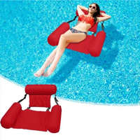 NapiKütyü Nagyméretű, felfújható úszófotel, medence fotel - piros