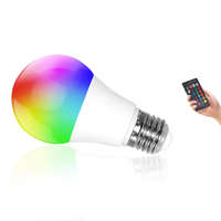 NapiKütyü Távirányítós RGBW LED 10W E27 izzó színes és fehér fénnyel