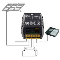 NapiKütyü 10A-es PWM napelem töltésvezérlő