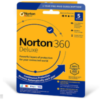 Norton Norton 360 Deluxe +50GB Cloud Storage - 5 eszköz / 1 év 21416689 elektronikus licenc