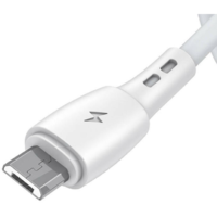 Vipfan Vipfan Racing X05 USB-A - MicroUSB kábel 3A, 1m fehér (X05MK-1m-white) (X05MK-1m-white)