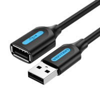 Vention Vention USB 2.0 hosszabító kábel 0,5m fekete (CBIBD) (CBIBD)