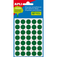 Apli Apli 13mm kör átmérőjű kézzel írható kör Etikett (175 etikett/csomag) Zöld (2058)