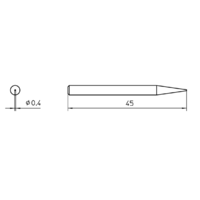 Weller Weller WHS40 pákahegy 0,4mm-es ceruzahegy formájú Weller 4SPI15210-1 (4SPI15210-1)