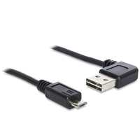 DeLock Delock 85163 EASY-USB A 2.0 ívelt bal / jobb > USB 2.0 micro-B kábel, 0.5 m (85163)