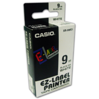 Casio Casio Feliratozógép szalag, 9 mm x 8 m, fehér-fekete (GCIR-9WE1) (GCIR-9WE1)