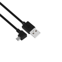 IRIS IRIS USB-A - microUSB (90°-ban hajlított) kábel 2m fekete (CX-130) (CX-130)