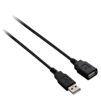 V7 V7 V7E2USB2EXT-03M USB kábel 3 M USB 2.0 USB A Fekete (V7E2USB2EXT-03M)